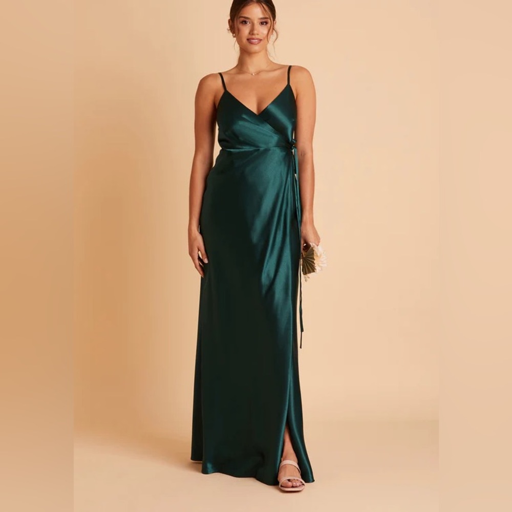 Birdy Grey bridesmaid dress, satin green worn once